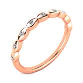 Diamond 1/10 ct tw Stackable Ring in 10K Rose Gold